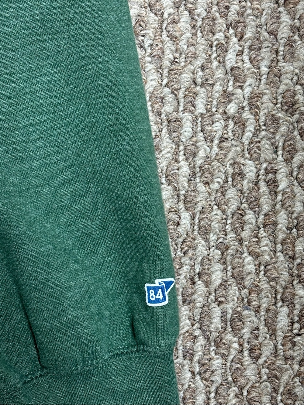 Blue 84 Men’s Green Ohio University Embroidered Casual Crewneck Sweatshirt - Picture 4 of 5